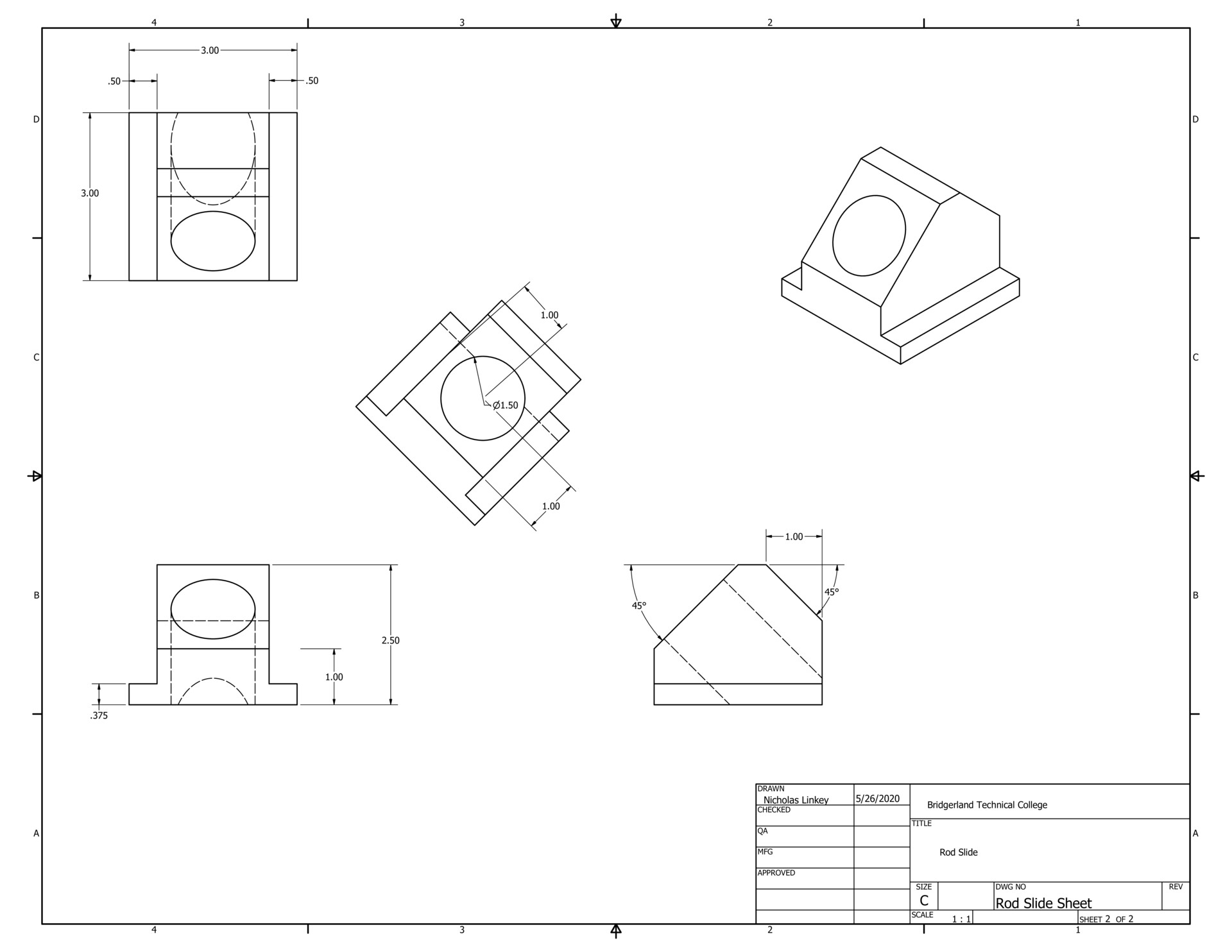 ArtStation - Rod Slide angle bracket