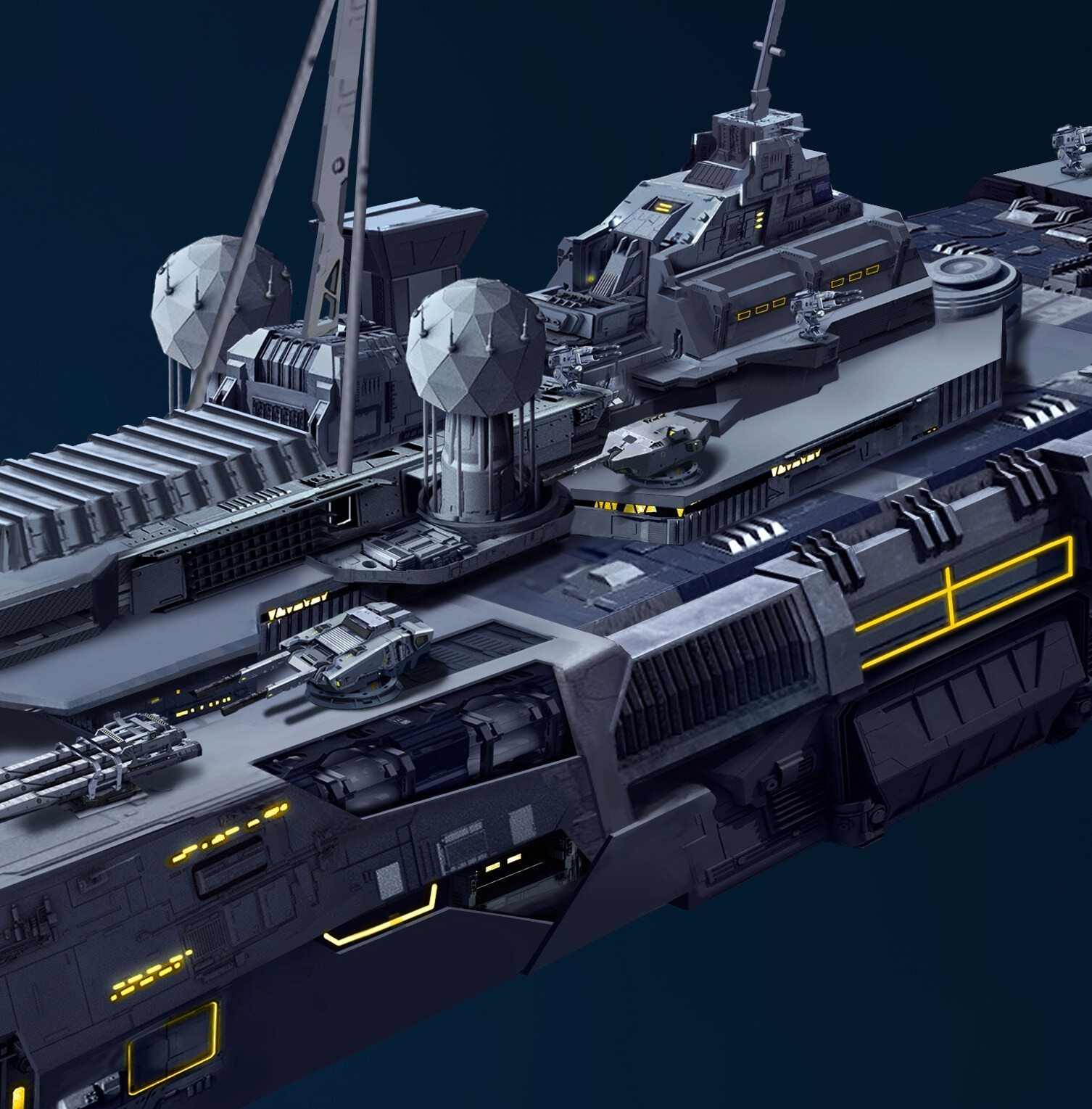 ArtStation - sci-fi cruiser
