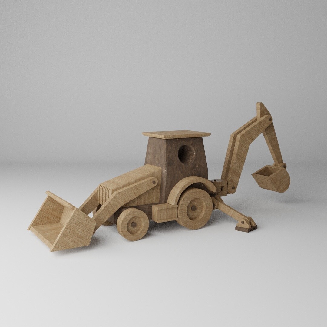 Wooden digger toy new arrivals