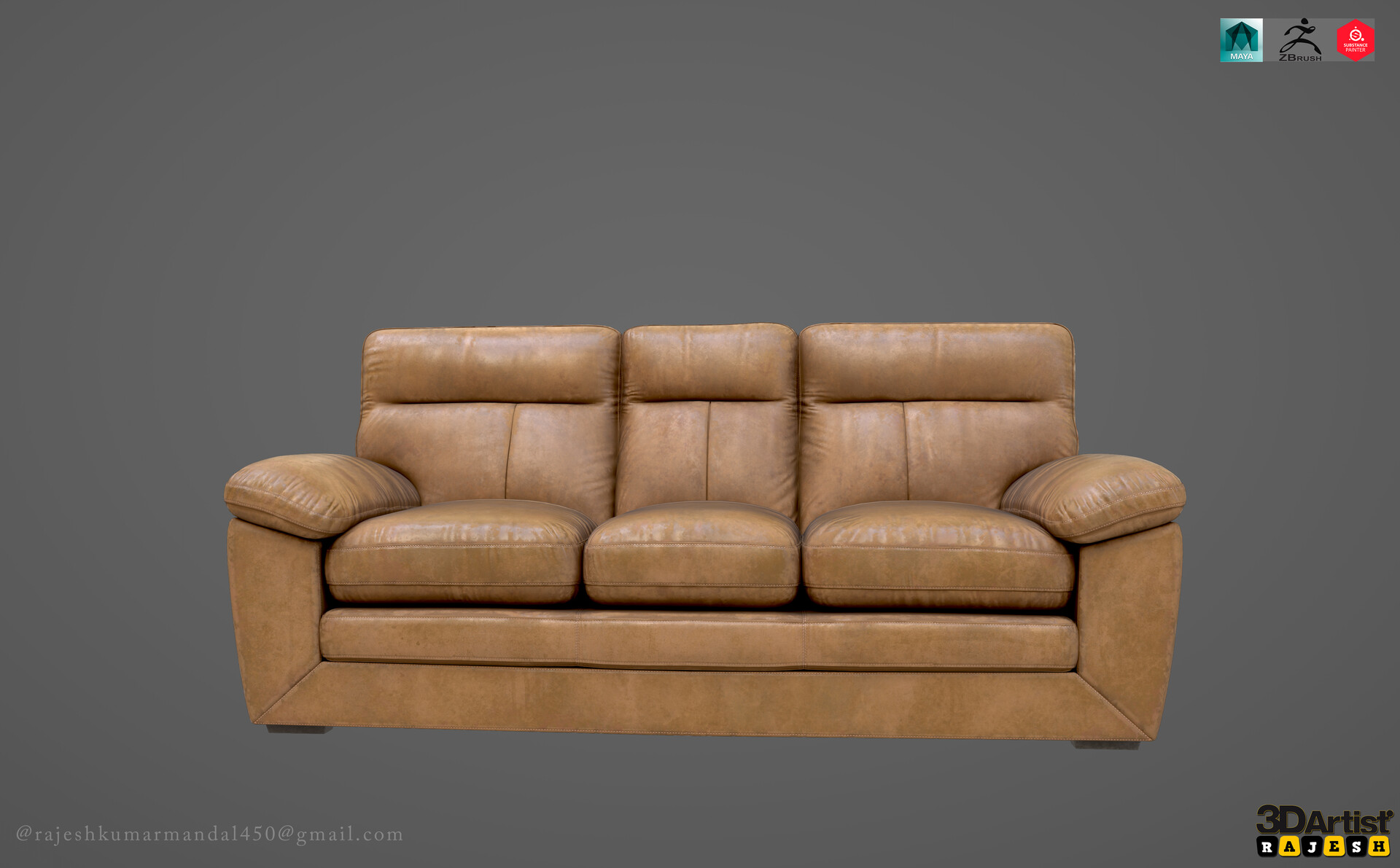 ArtStation 3_Seater_Sofa