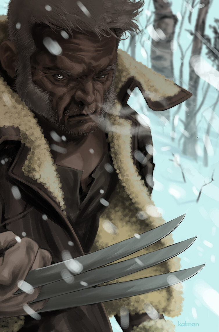 Crop of variant cover art for an unknown issue featuring Old Man Logan
