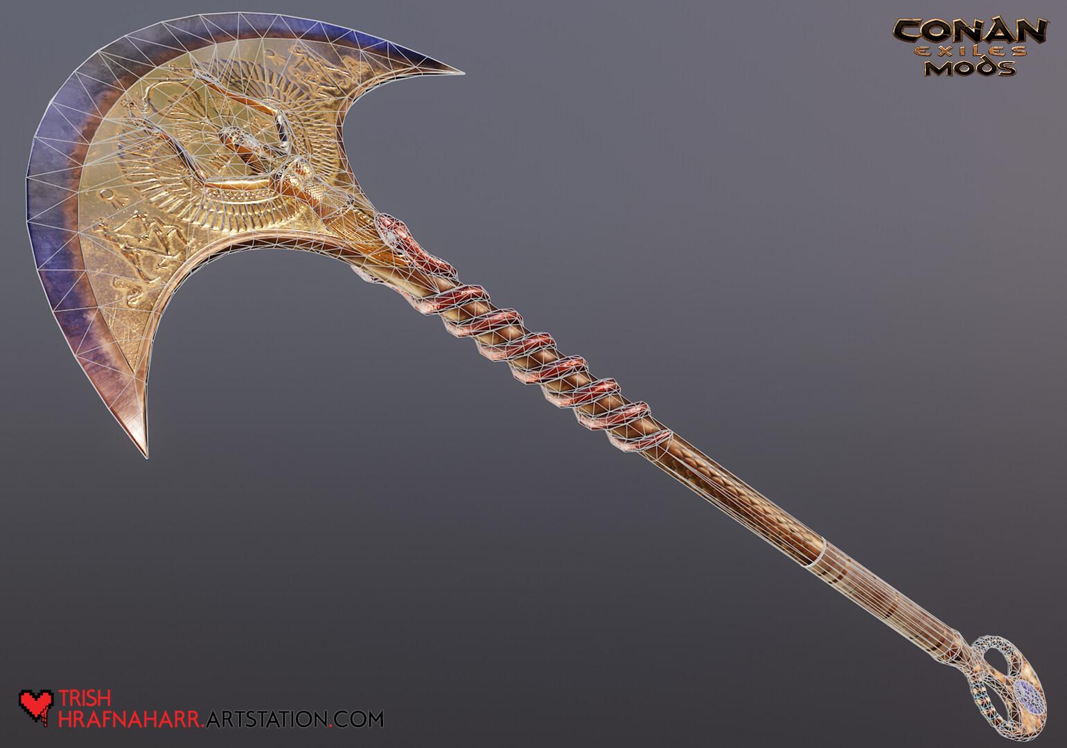 ArtStation - Stygian Crescent Axe (2022)