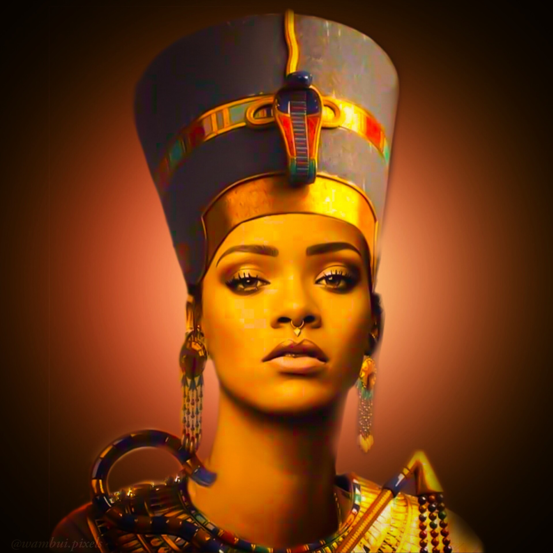 ArtStation Rihanna portrait using Adobe