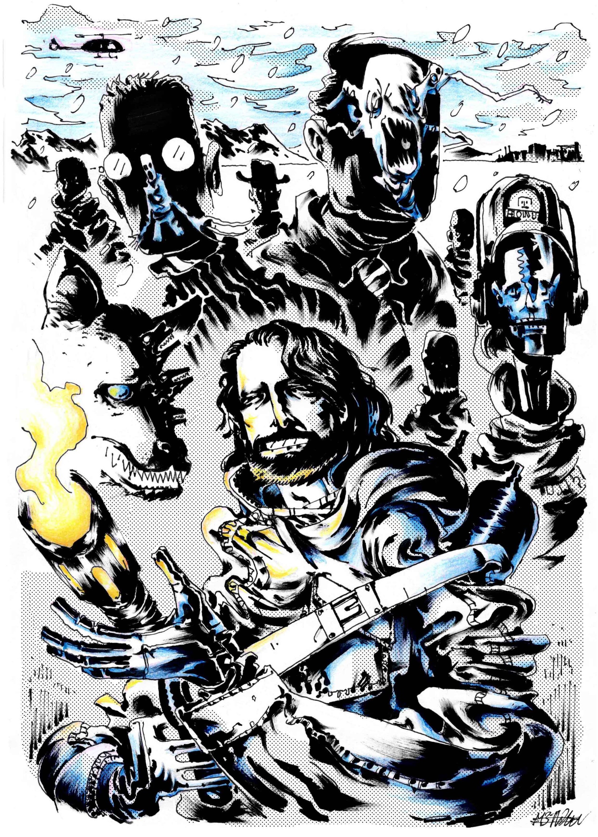 ArtStation - Bearded Man Scared of Some"thing"