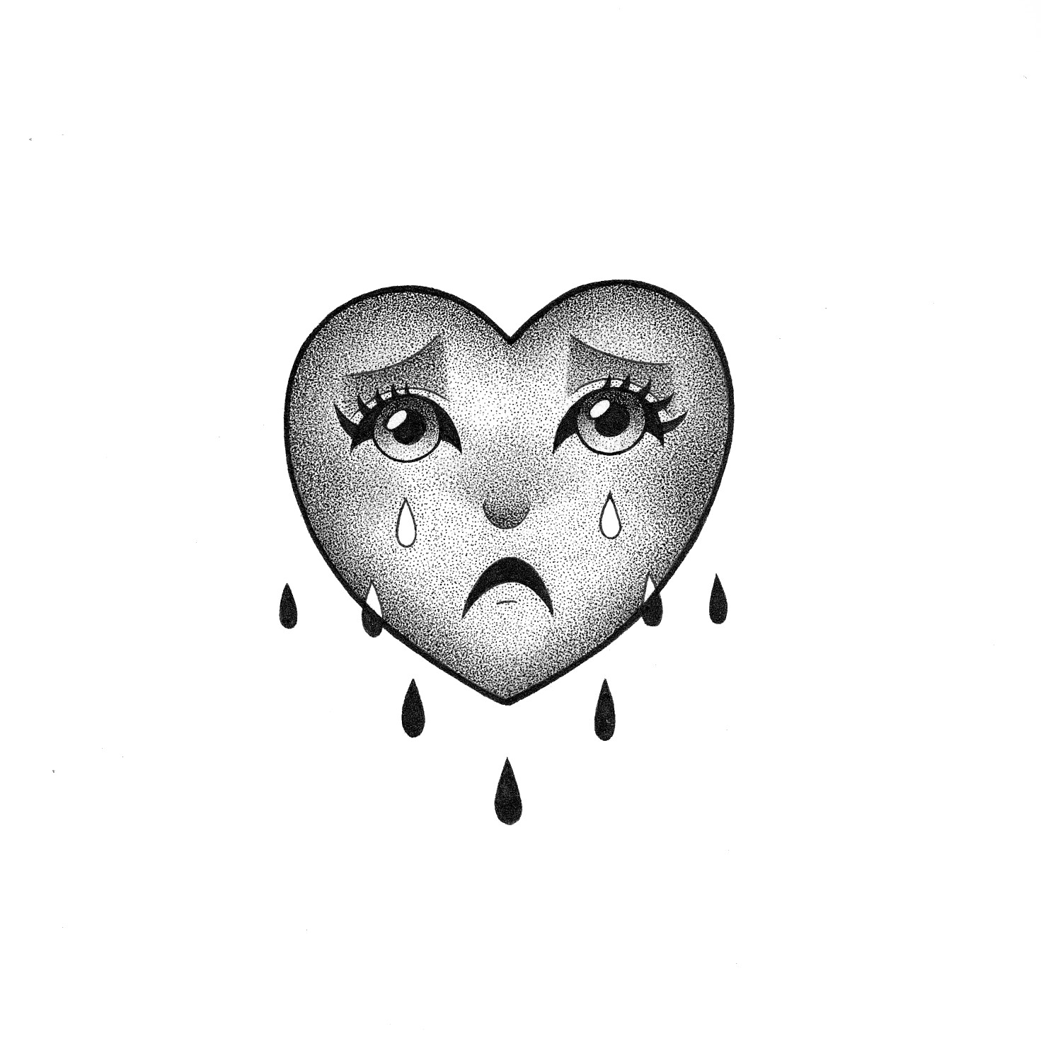 Crying Heart Tattoo Meaning Designs  Ideas  Tattoo SEO