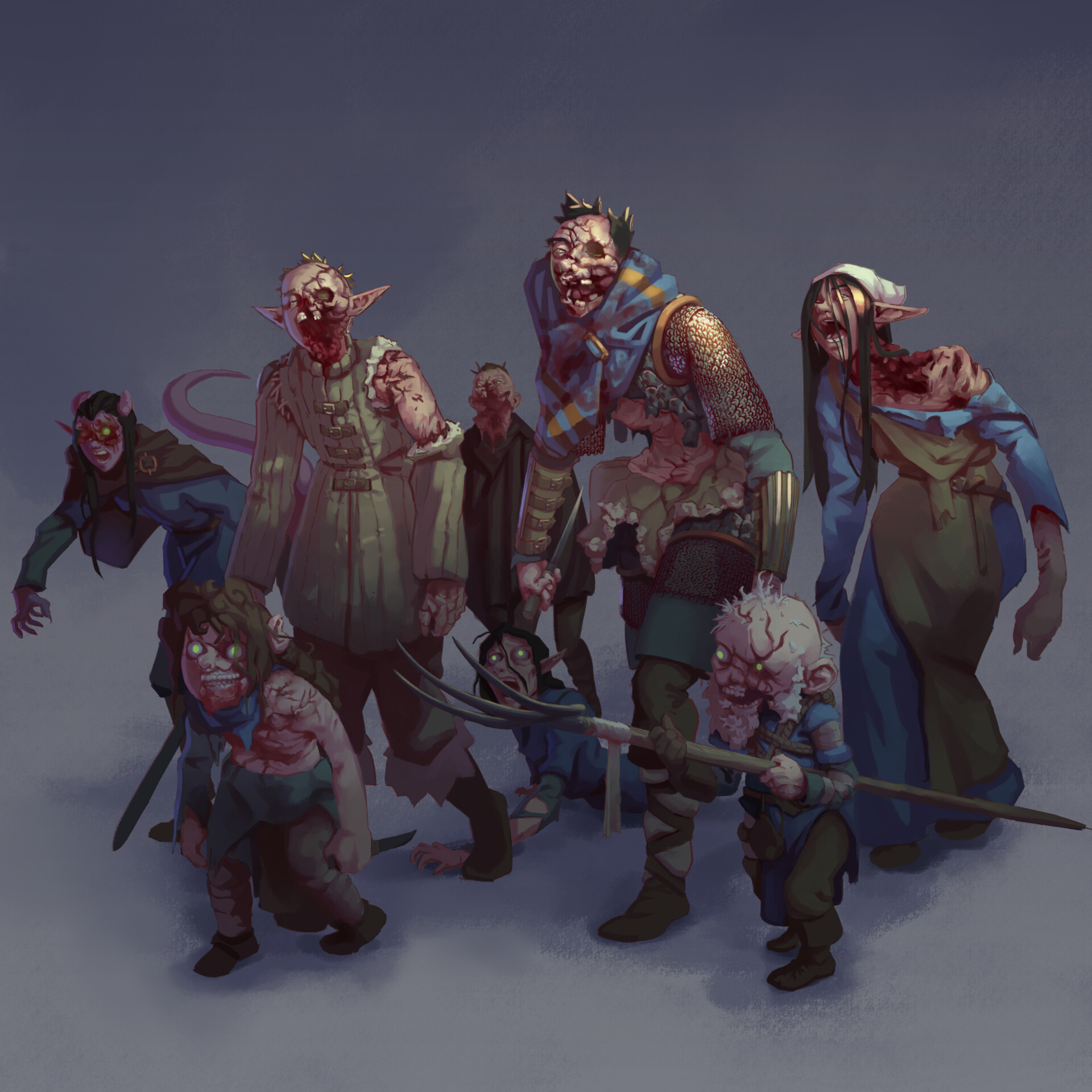 ArtStation DnD Art Intentful Zombie Horde