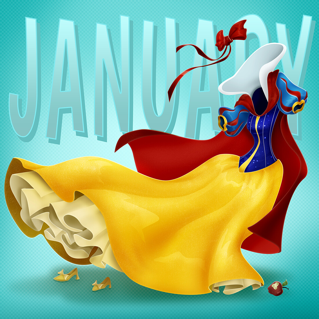 I tried to match up the theme with the month as much as I could. It felt right to start with Snow White. 