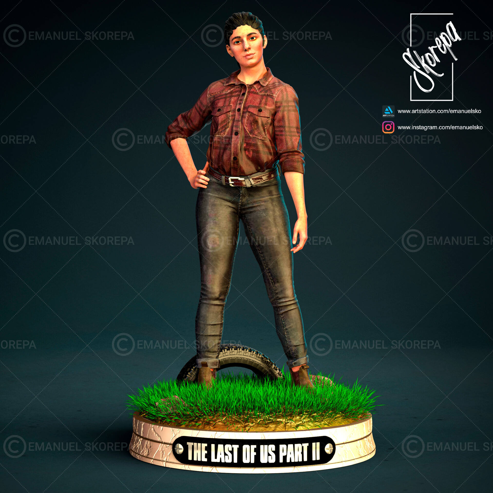 Ellie The Last Of Us Parte 1 y 2 | 3D Print Model