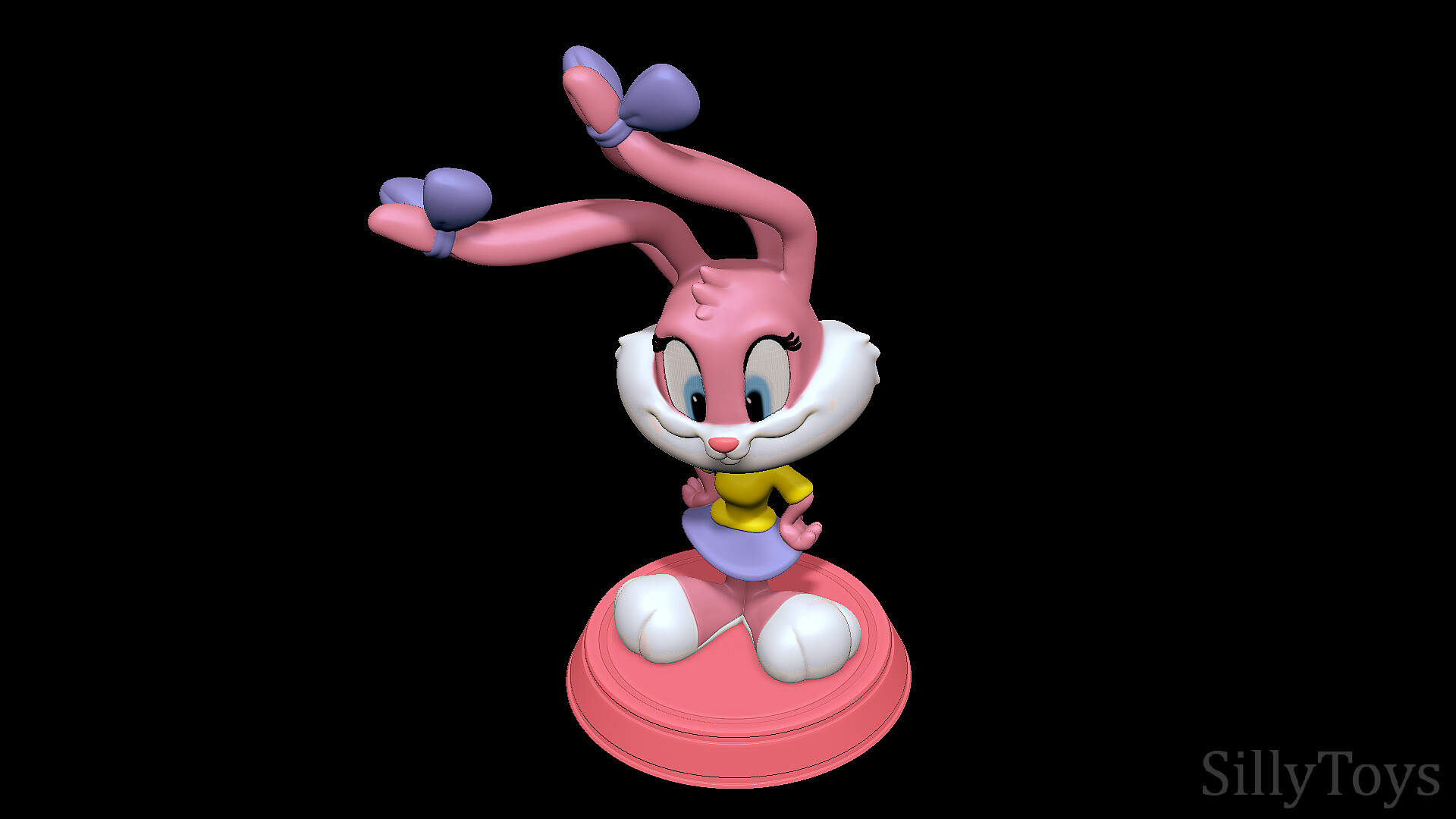 Babs bunny. Бэбс Банни. Бэбс Банни Бэбс Банни Бэбс Банни. Цветной Тини Банни. Tiny Bunny 3d модель.