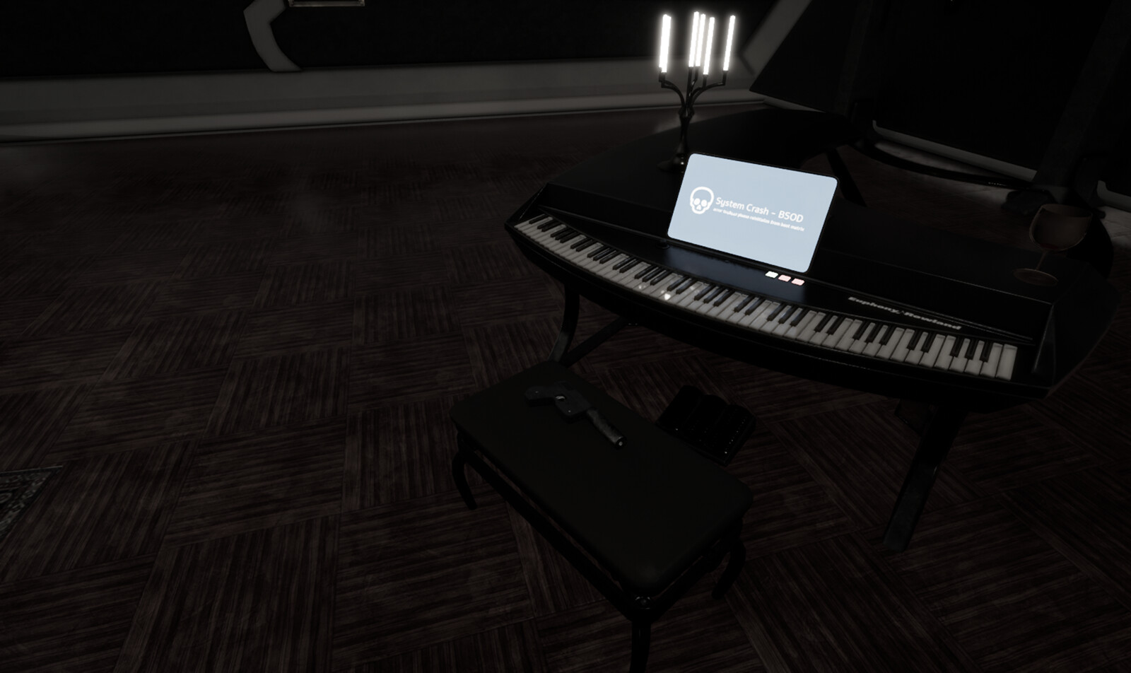 "System Crash - BSOD : error tx48442, please reinitialize from boot matrix"  Piano is a "Euphony Rowland" M3 Electric Grand. 