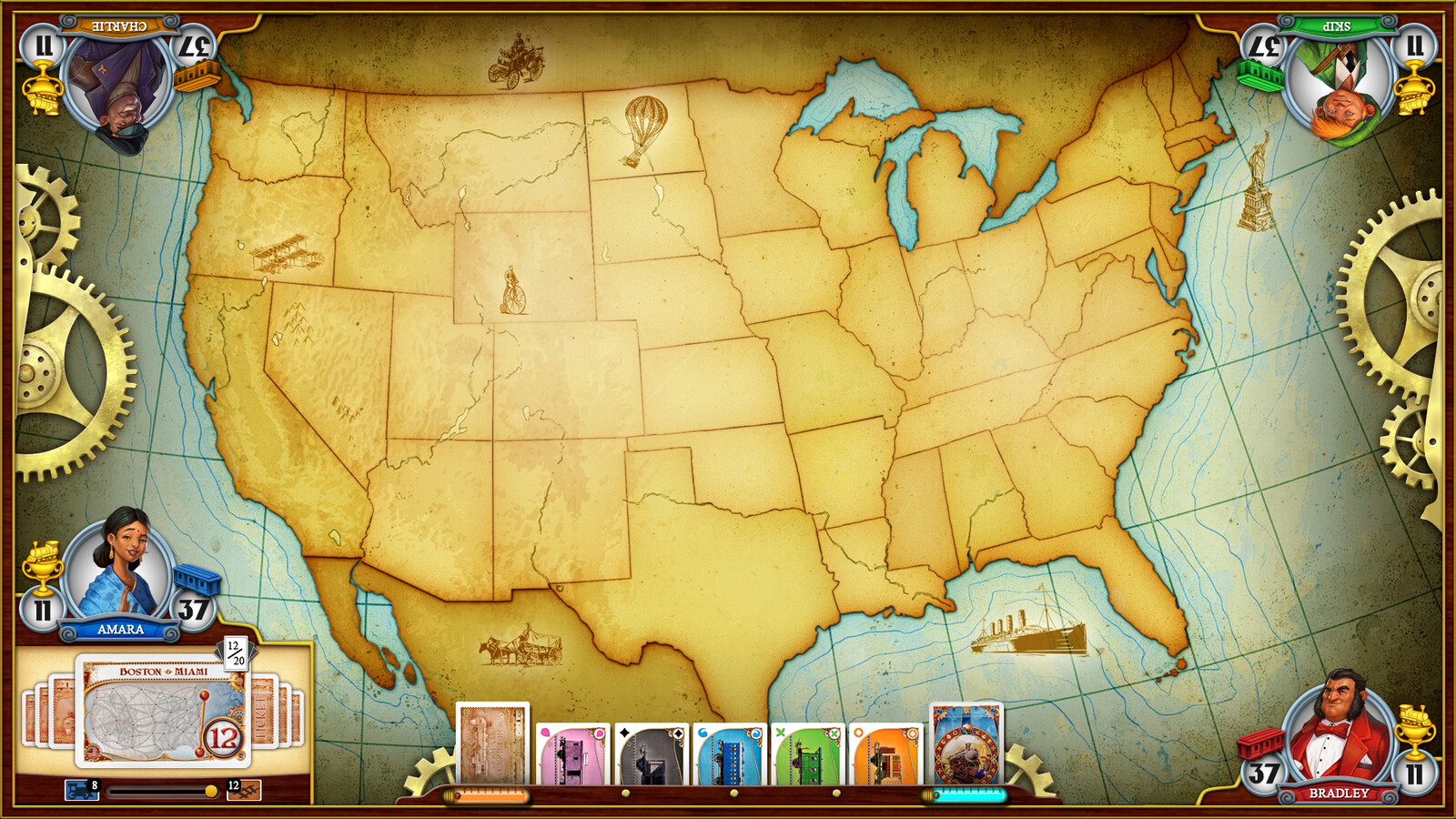 This is the game screen after I completed my work. Note: the railways and cities are missing because they were placed through code.