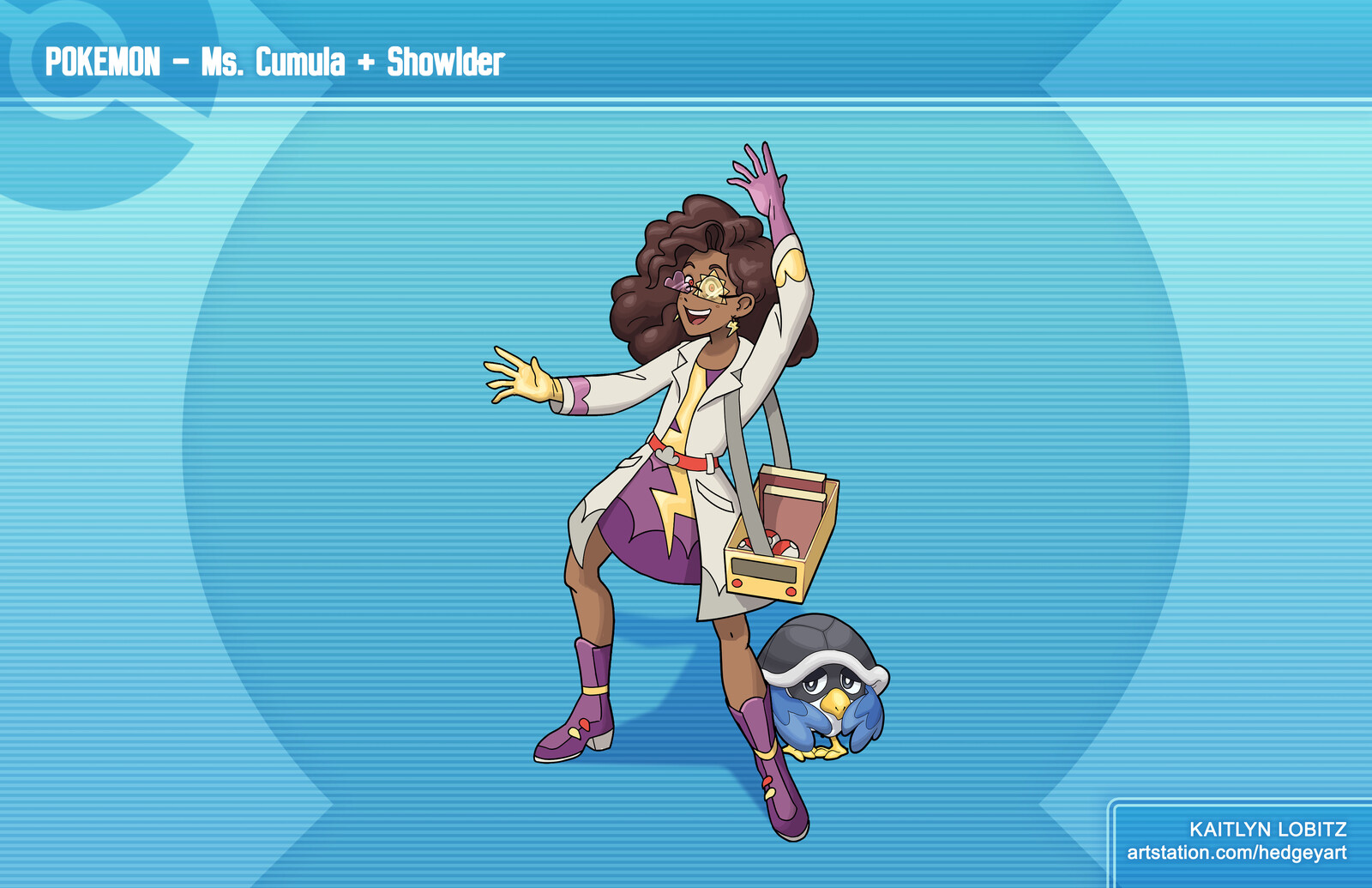 Pokemon Showlder and Trainer Ms. Cumula