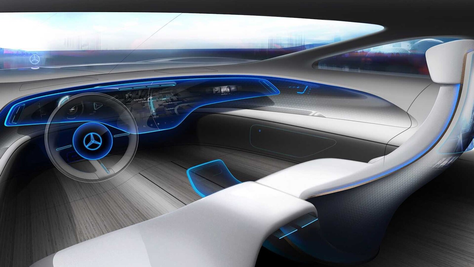 Mercedes Benz EQS Concept салон