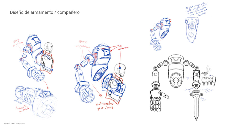 Concept design for his companion.