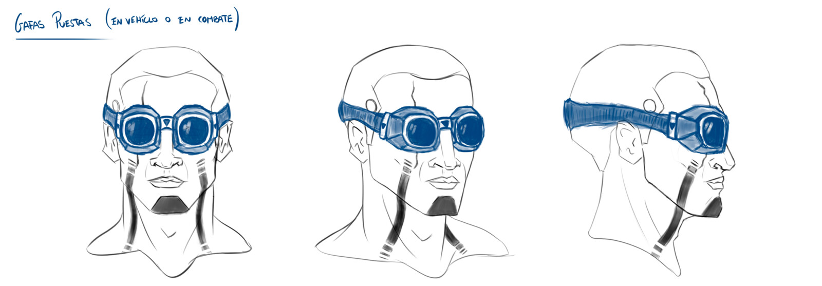 Concept design for his goggles