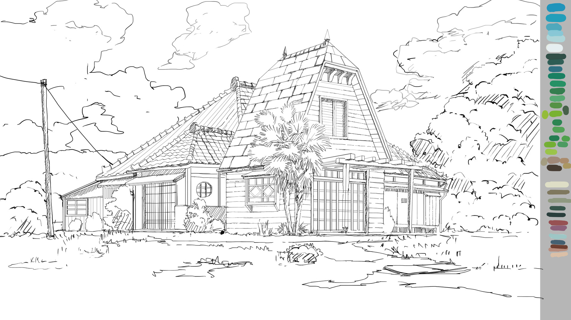 Keen Art Ghibli Totoro House Fan Art.