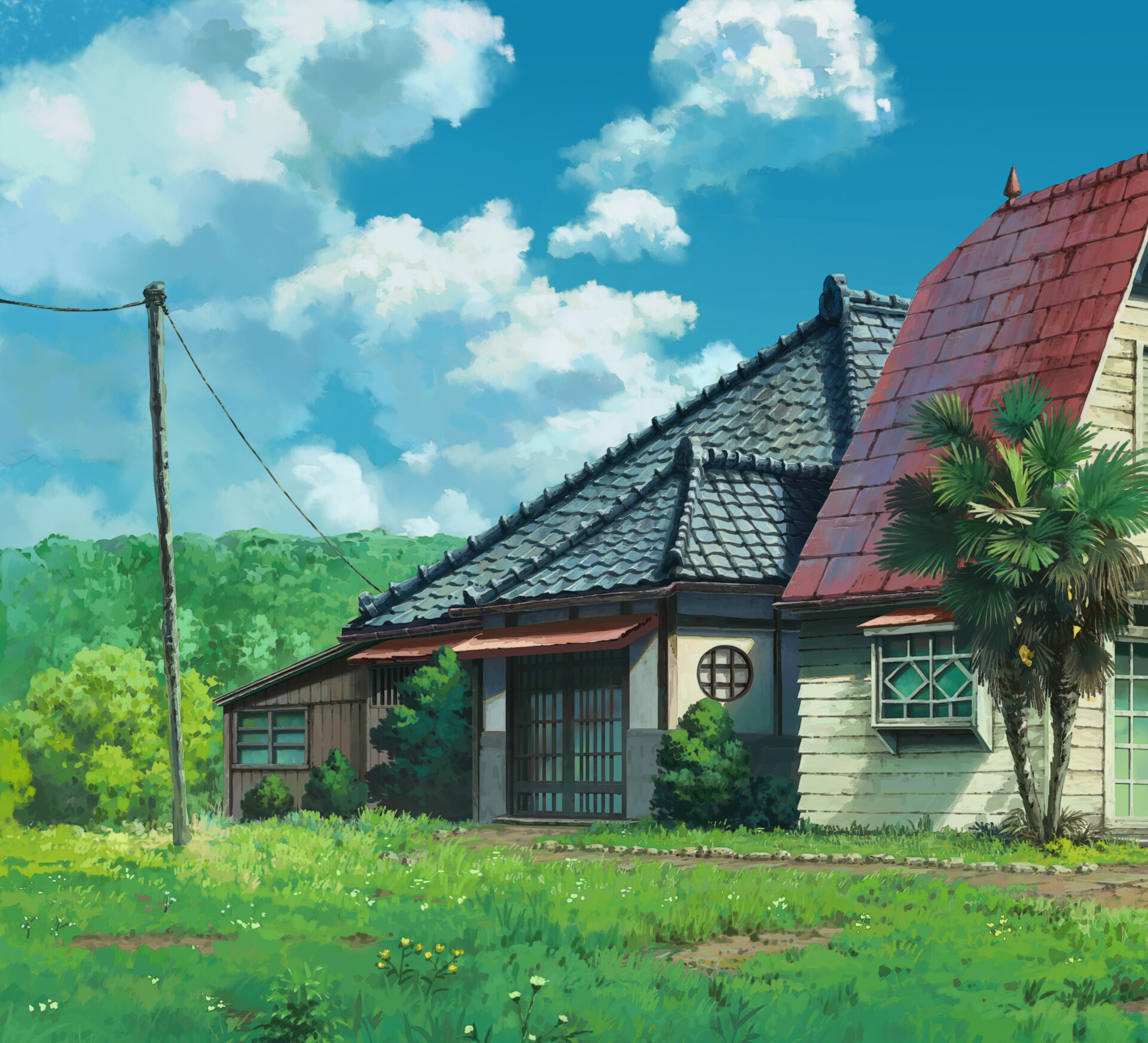 ArtStation - Ghibli - Totoro House Fan Art.