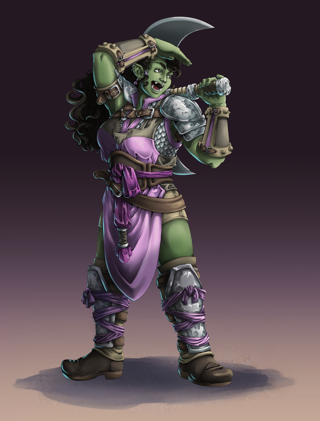 Mazoga: Orc Barbarian princess on a journey to see the world.