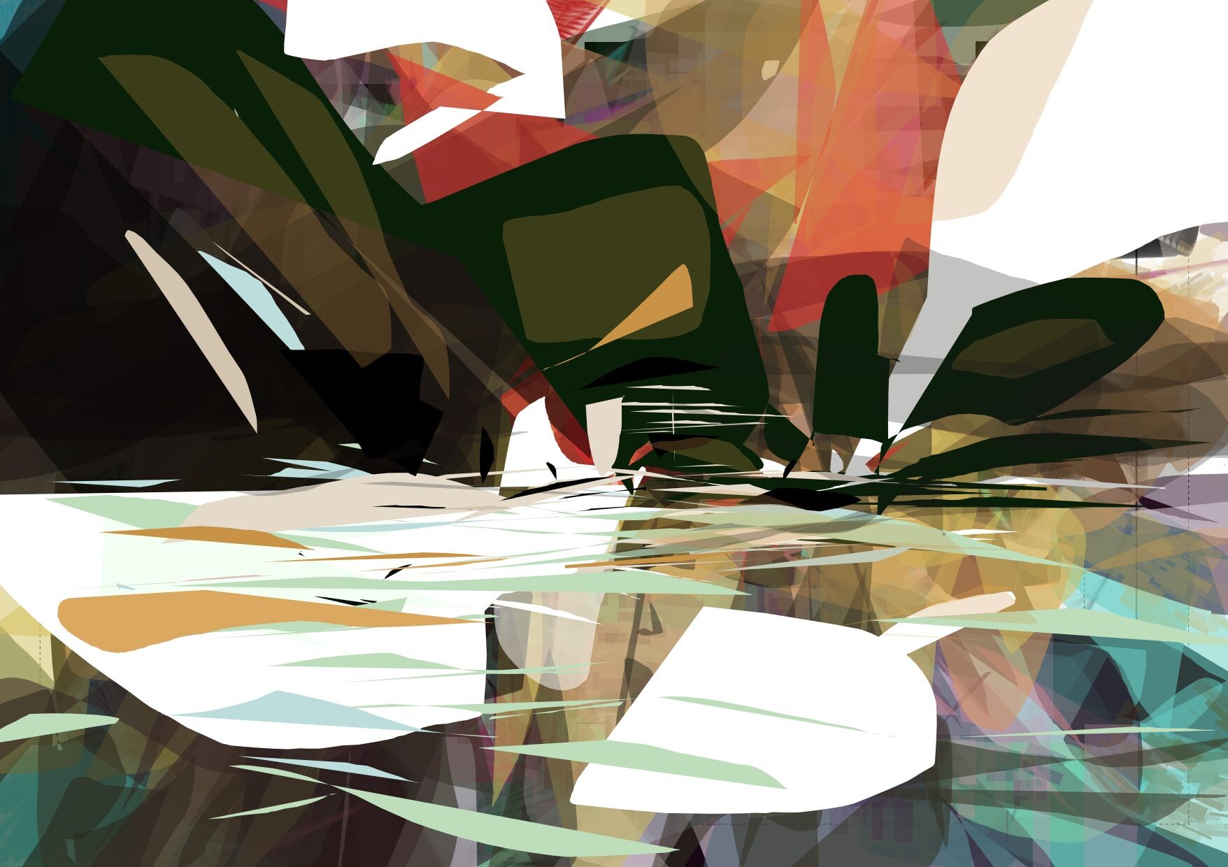 ArtStation river bed