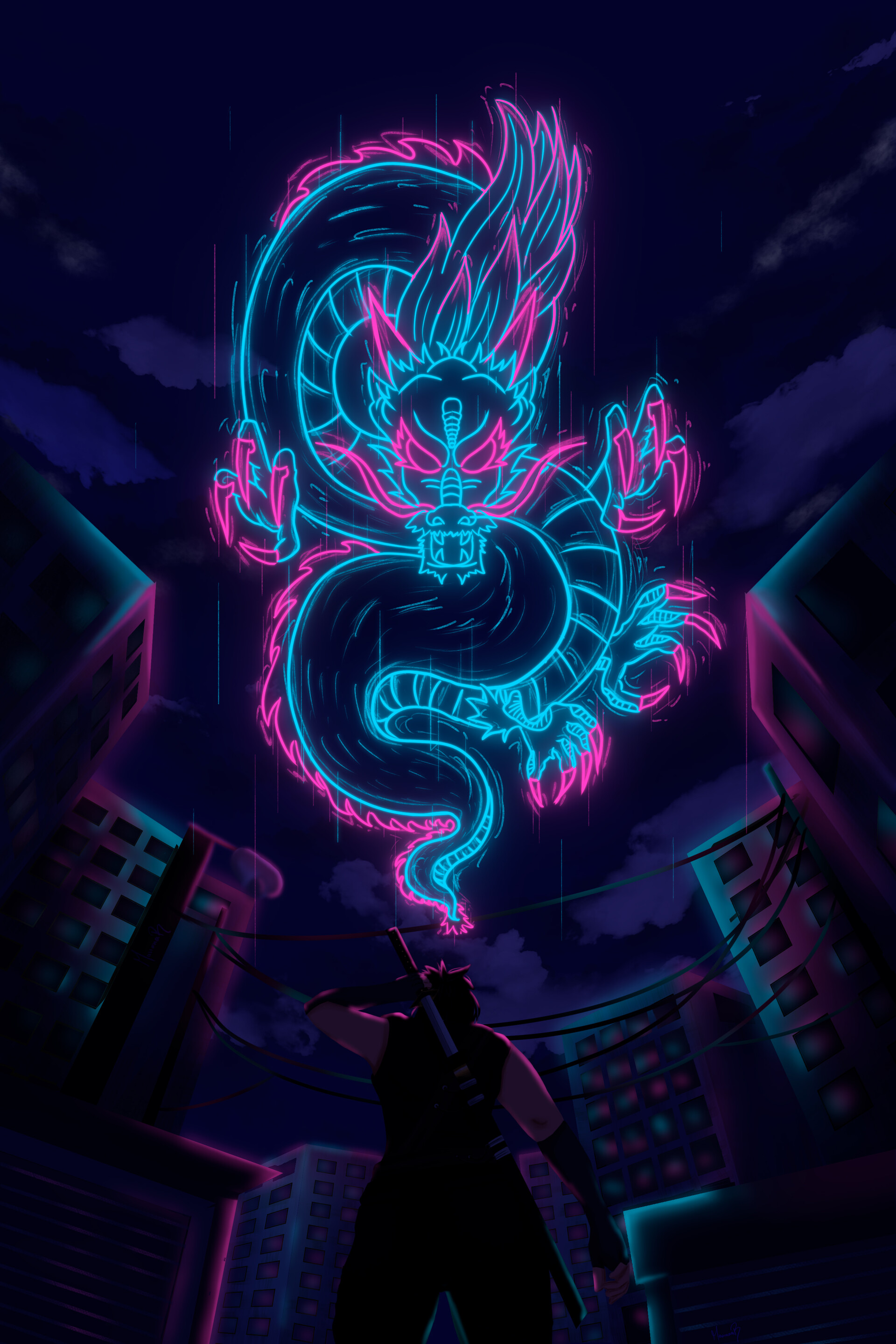ArtStation - Neon Dragon