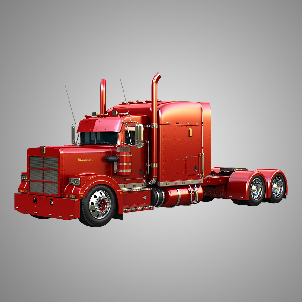 57P Semi Truck - Ultra Cab Sleeper Truck - Custom