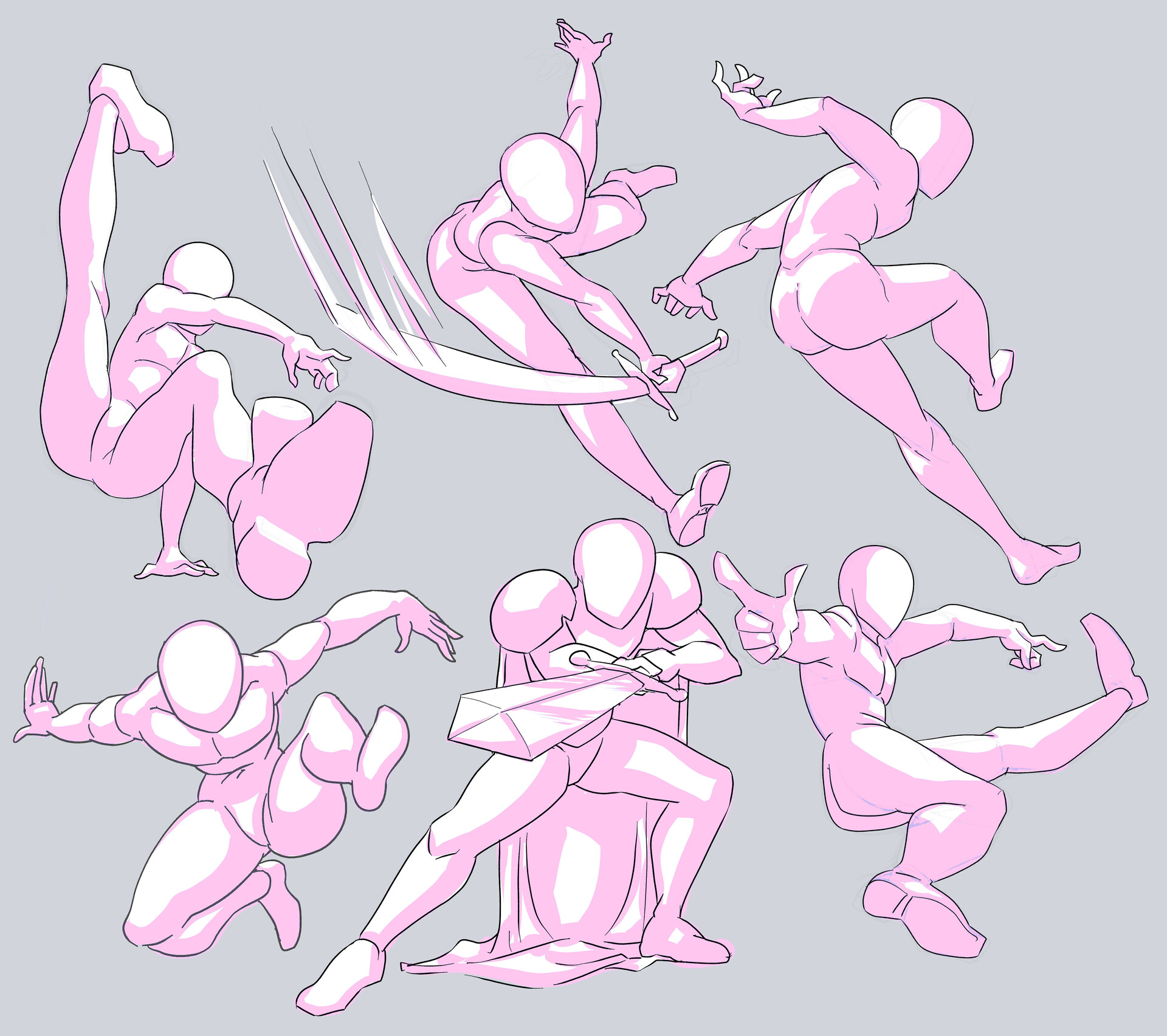 Woman Stock Practice 3 - Swordwomen by Azizla on deviantART | Anime poses  reference, Drawing reference poses, Drawing reference