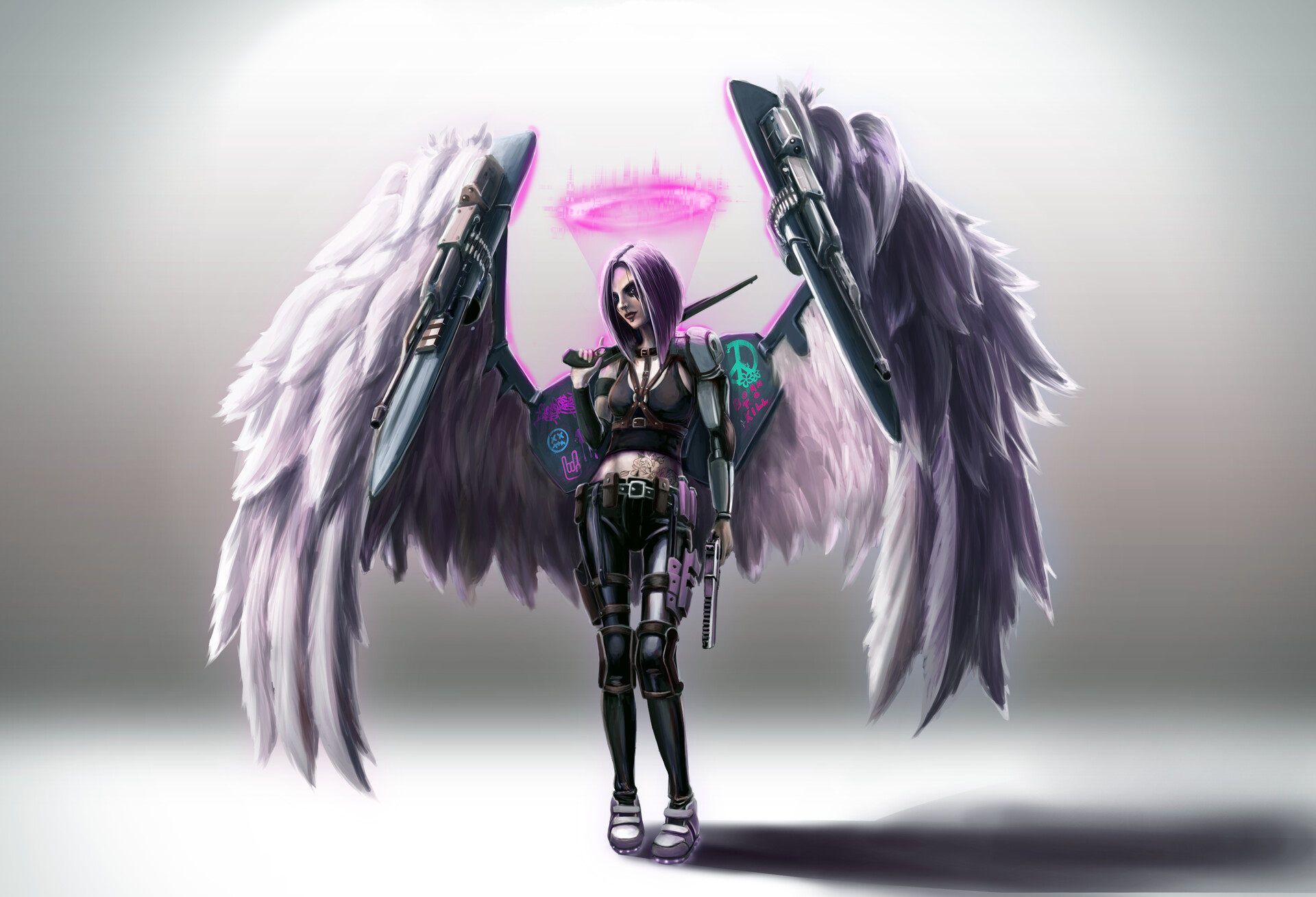 ArtStation Cyberpunk angel