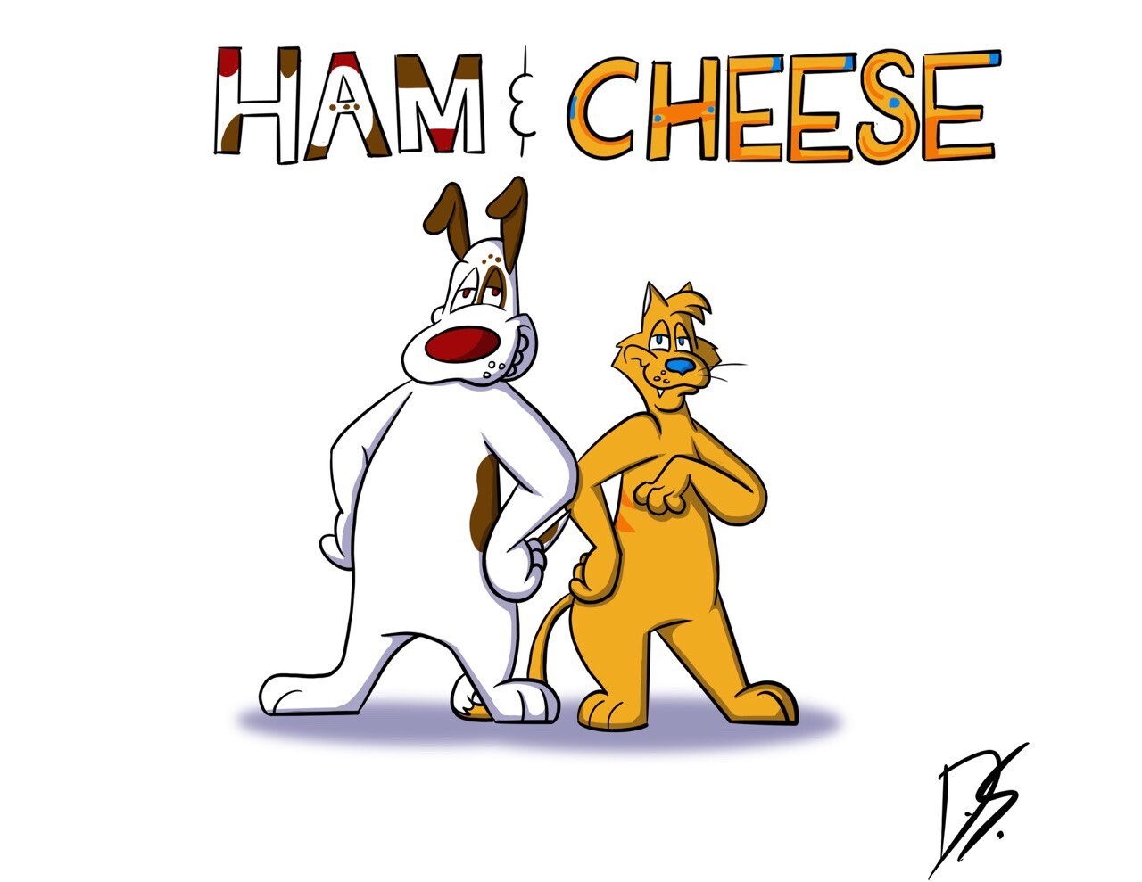 ArtStation - Ham and Cheese character cartoon sheets
