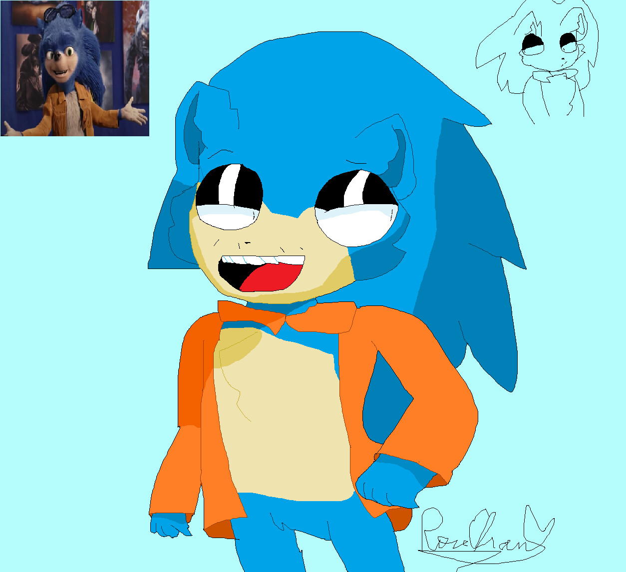 Rose chan cute ugly sonic chip n dale rescue rangers fanart