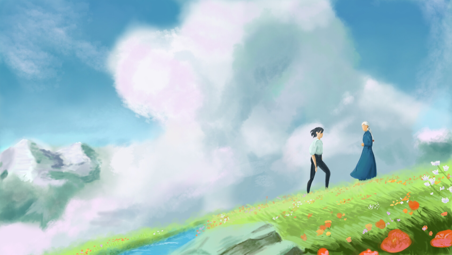 ArtStation - Howl's Moving Castle 2D Digital Art