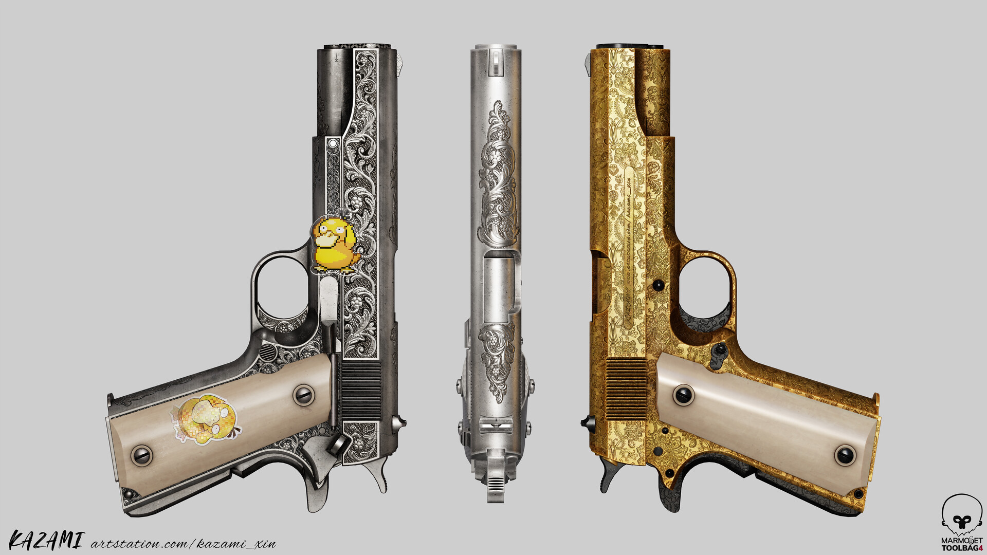 Kazami xin - Colt M1911 Carved Version