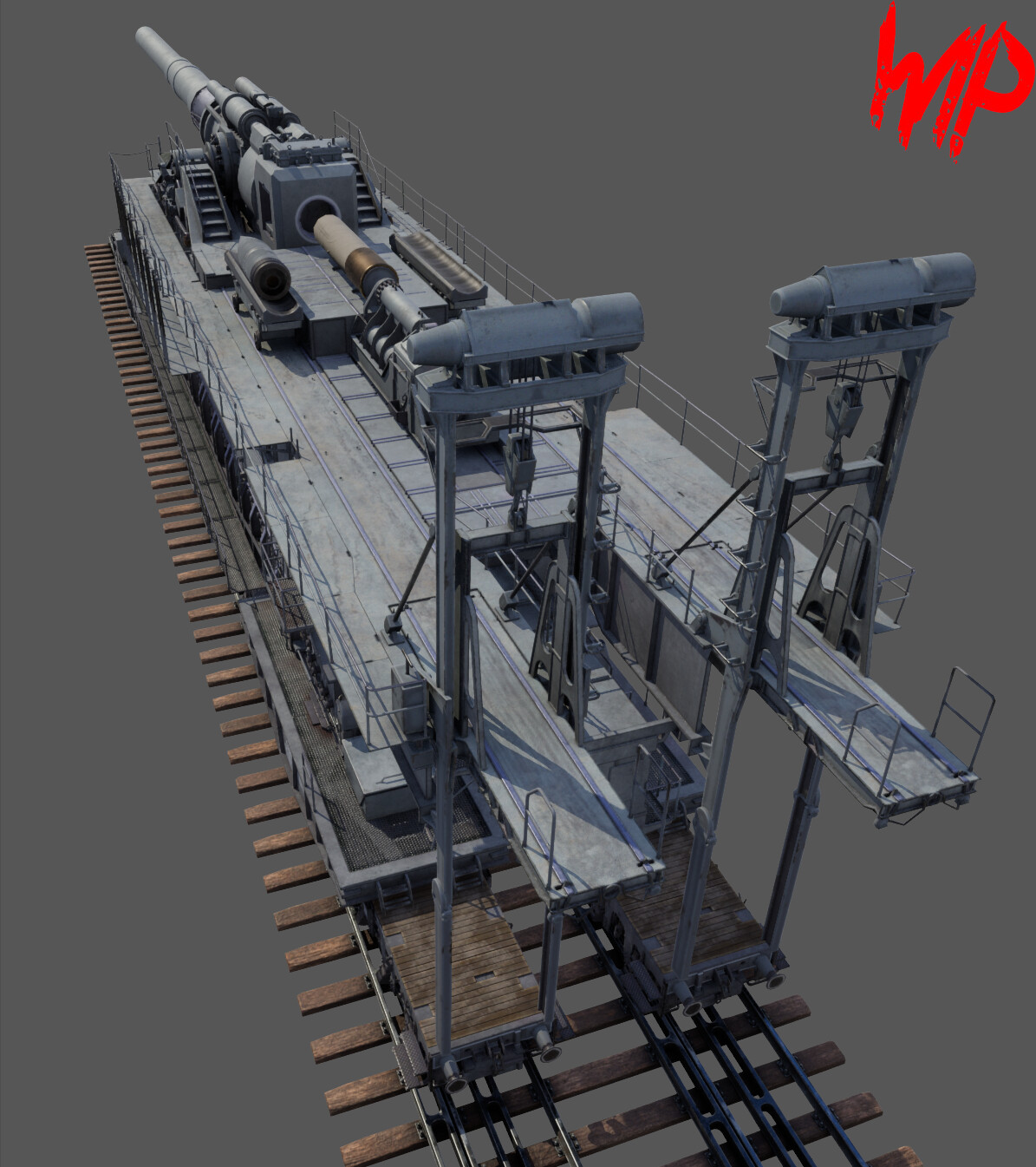 ArtStation - Dora Railway Gun