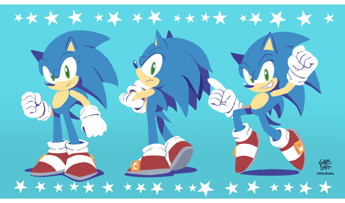 Artstation sonic poses