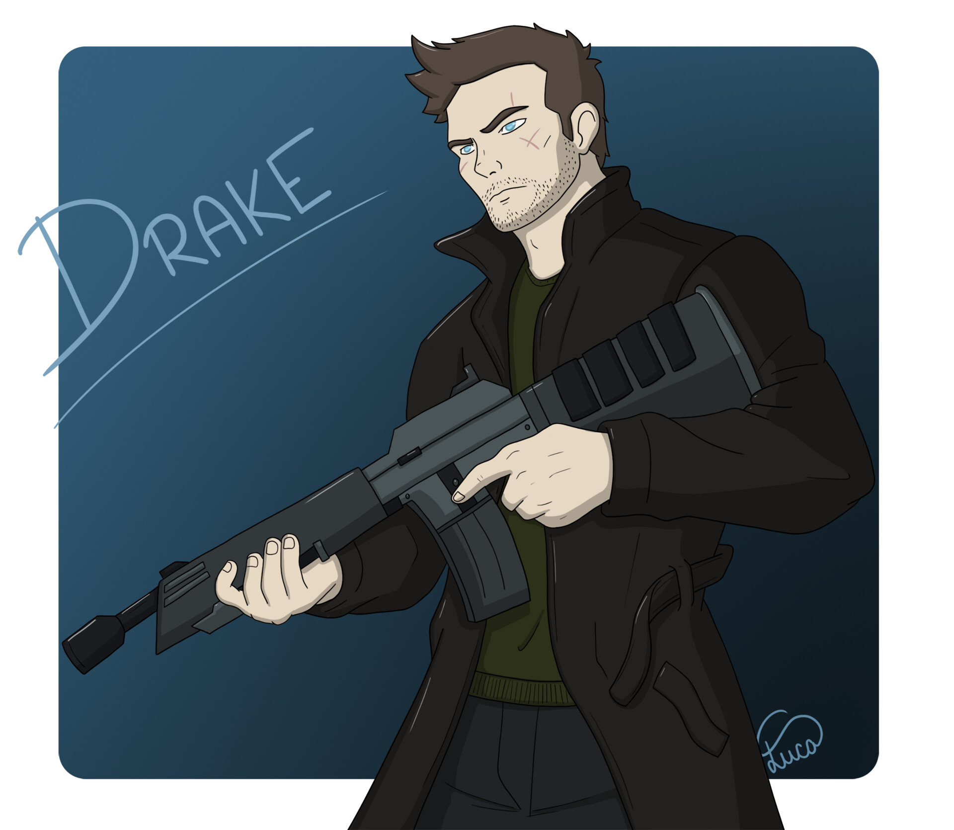 ArtStation Drake from Tunnels book series