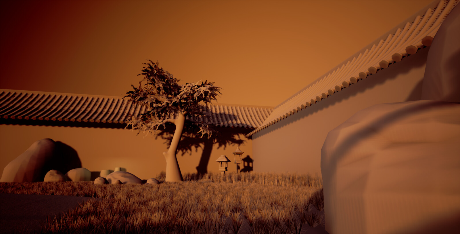 Blockout capture with lighting details- this is where I decided on my final composition and adjusted the shadows/highlights to best show off my props.