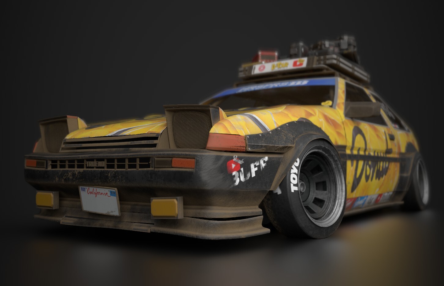 ArtStation - INITIAL D - TAKUMI AE86