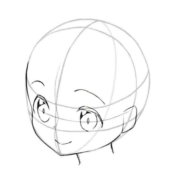 Anime Art Academy - Drawing the face from above, at an angle