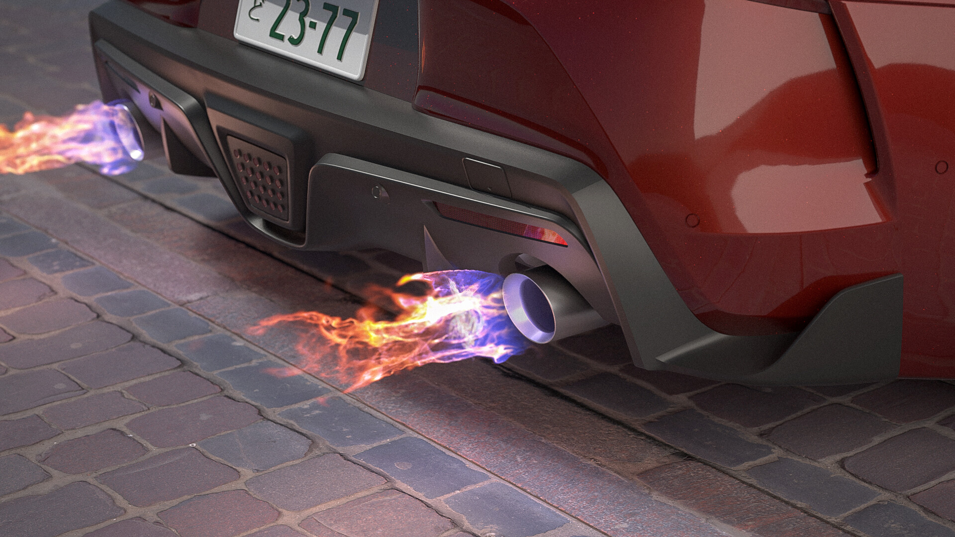 Flame exhaust store