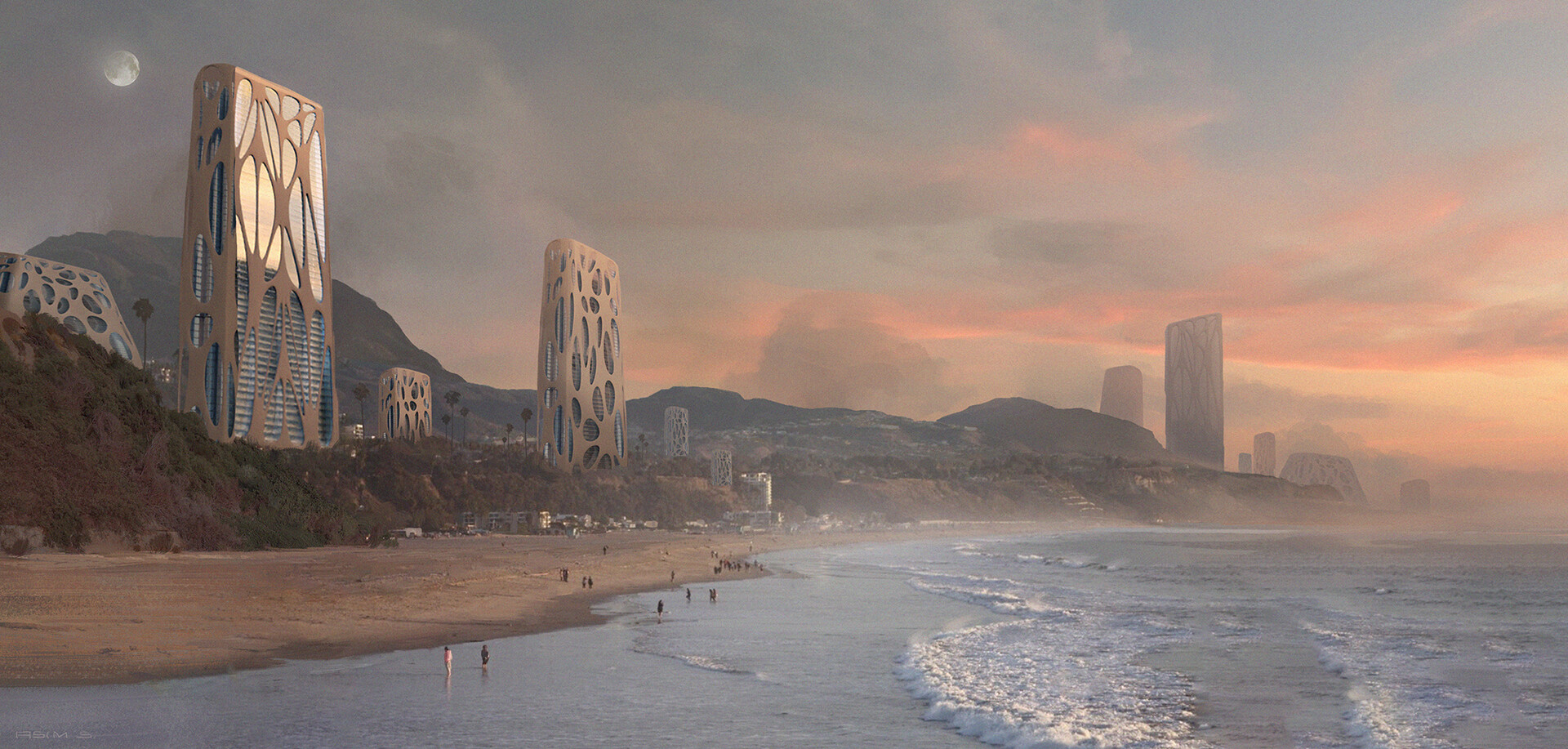 ArtStation Wilder World Metaverse Utopian buildings