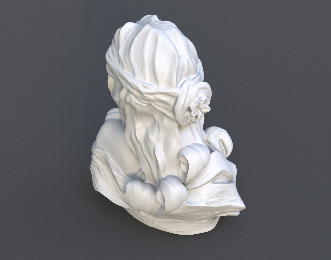 ArtStation - Female Bust Statue 220527 3D print model