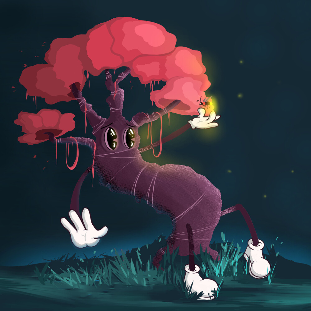 ArtStation - Fantasy tree illustration