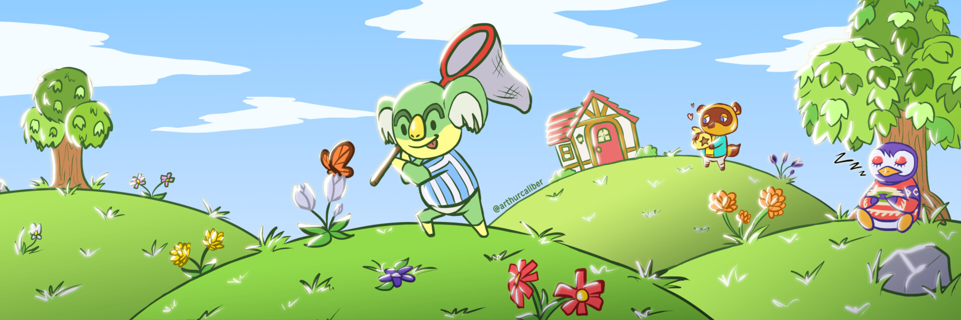 ArtStation - Animal Crossing Banner