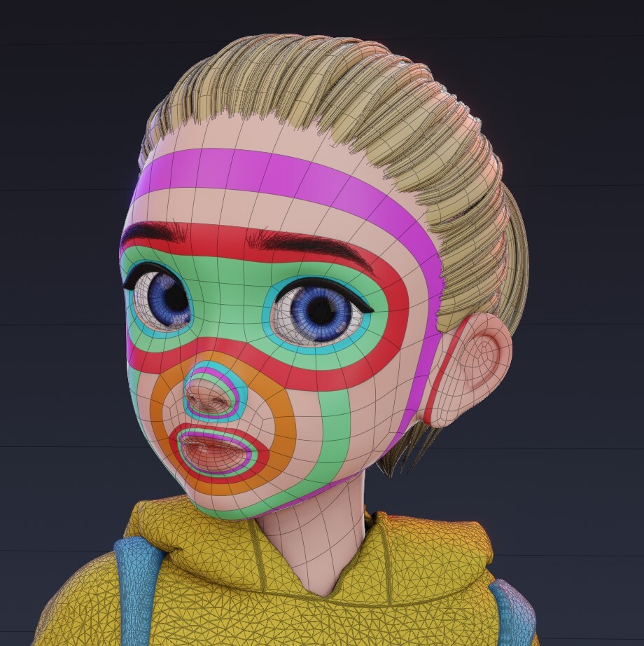 ArtStation - 3D Cute Girl | Cartoon Face Sculpt Practice