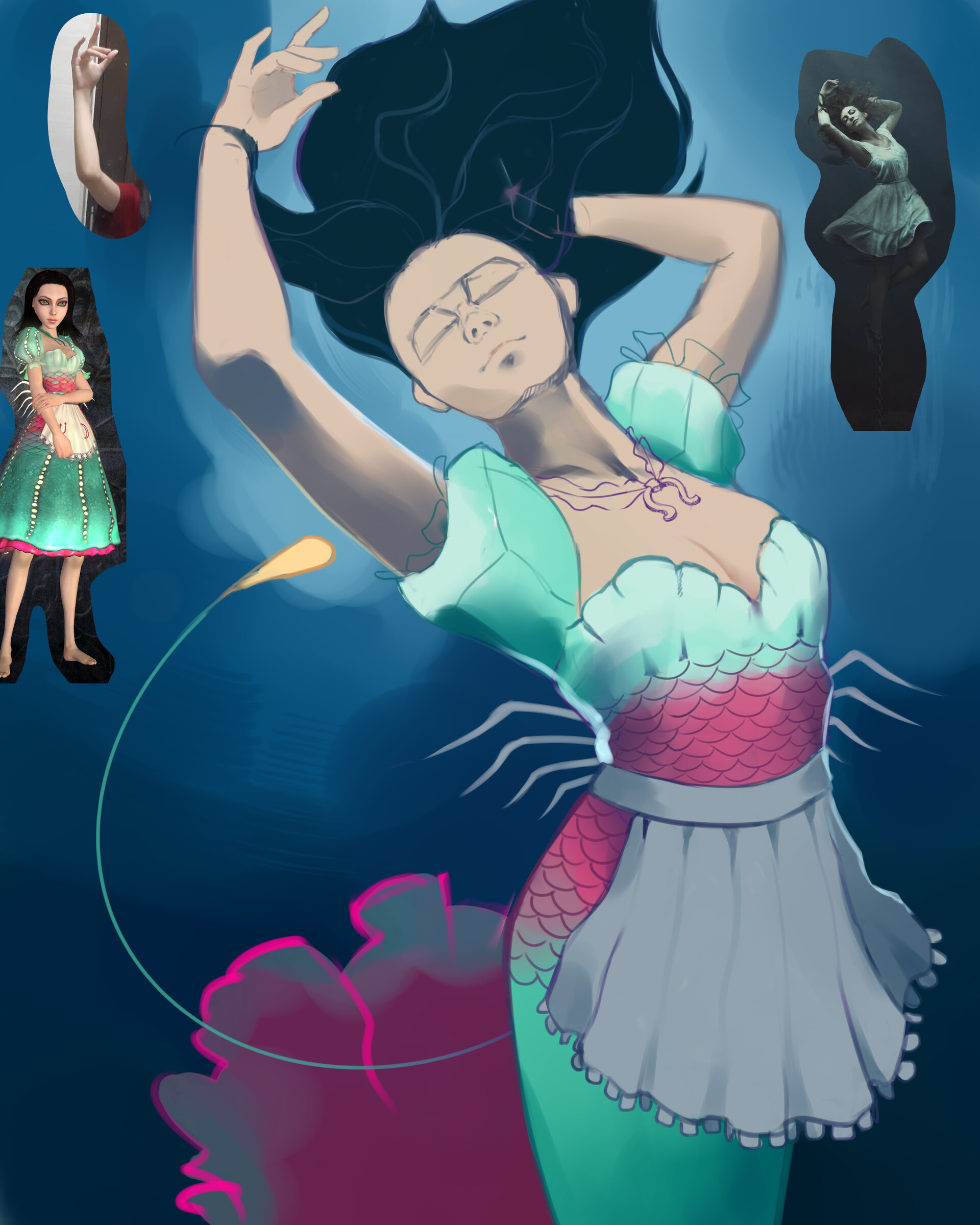 The Art of Alice: Madness Returns alice siren mermaid Cosplay
