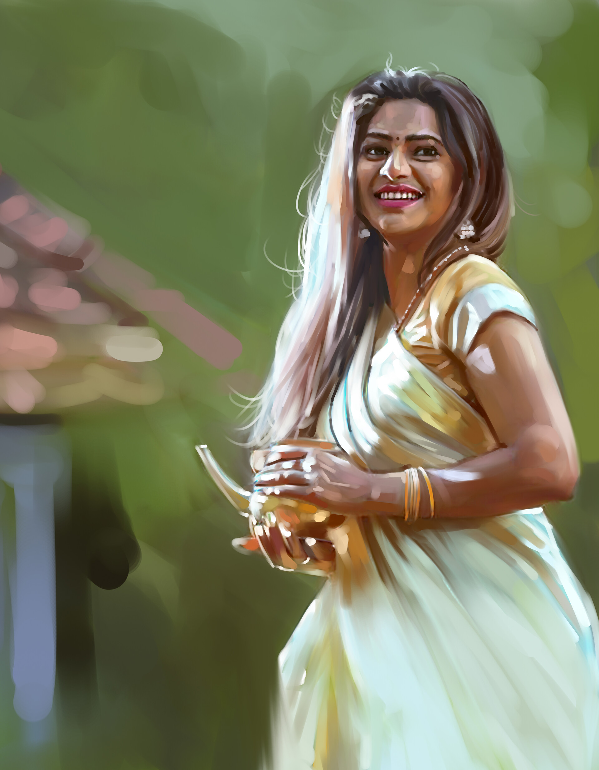 Jeeva Artist Portrait Artwork 2022 Painting