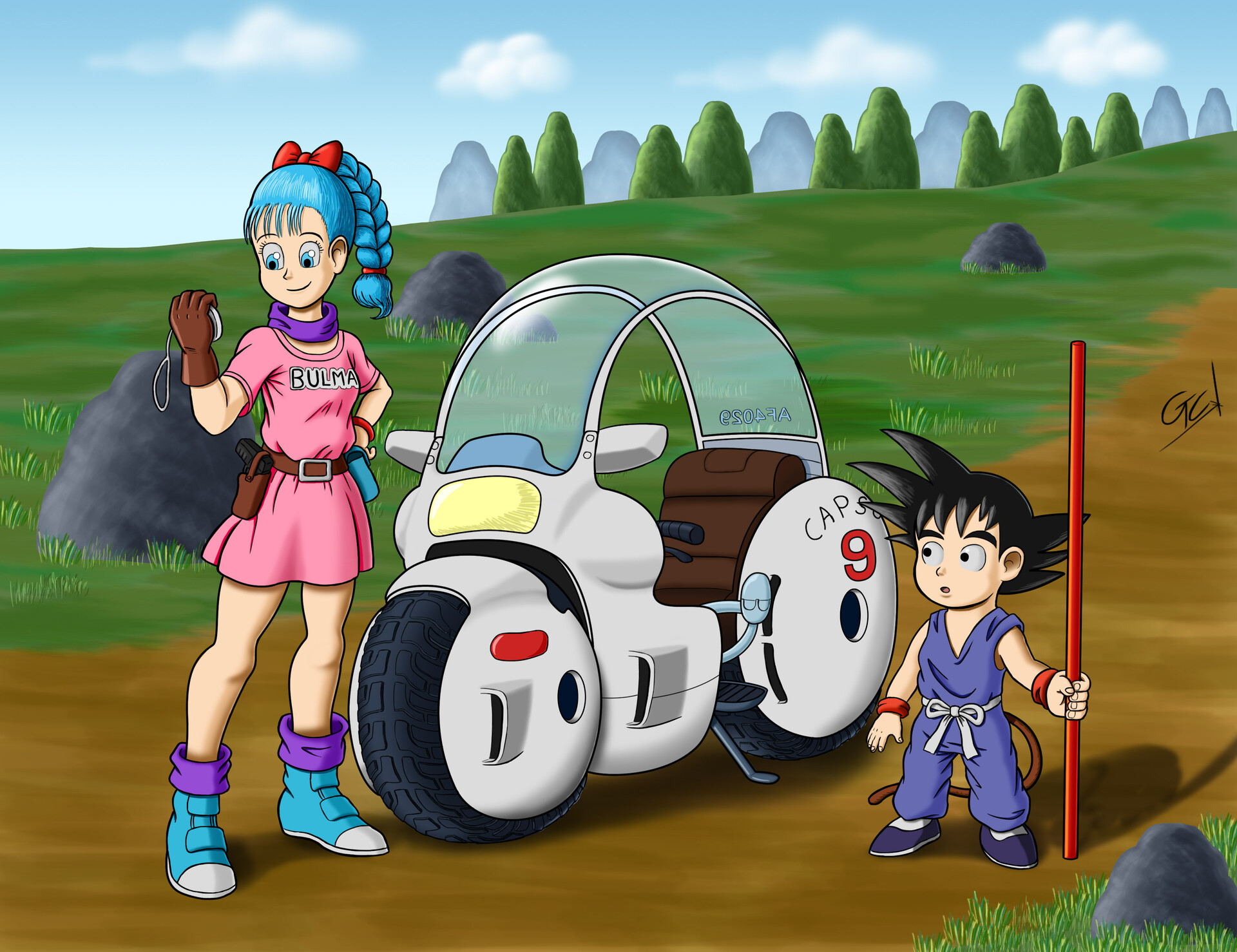 ArtStation - Goku and Bulma