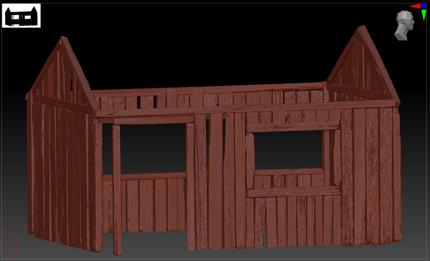 High-Poly Scan Based Shed Zbrush