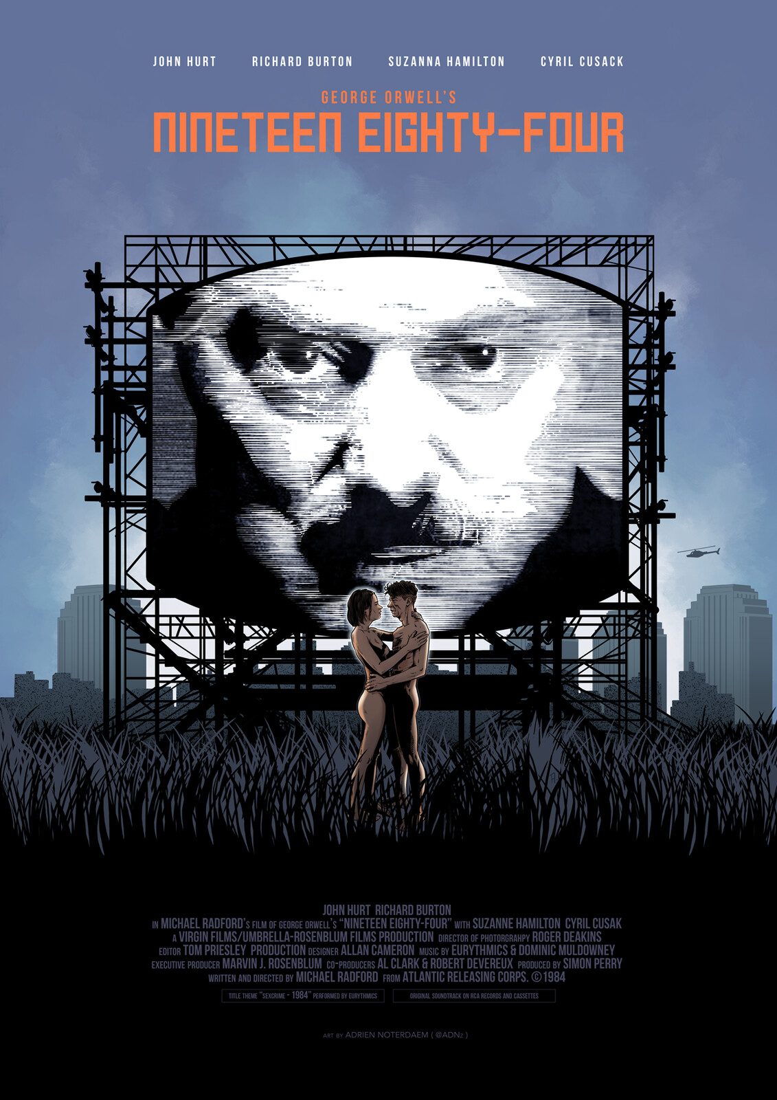 Alternative movie poster for "Nineteen Eighty-Four" (1984 movie version)