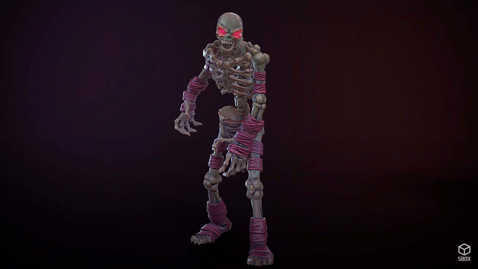 Artstation Skeleton Game Rady Model