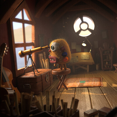 Attic Monster - Lighting Study